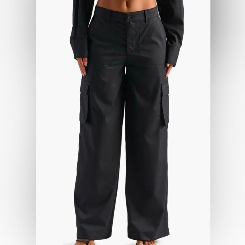 HALOGEN x NORDSTROM | Wide Leg Slacks Dress‎ Pants Cargo Pockets High Rise | 1X